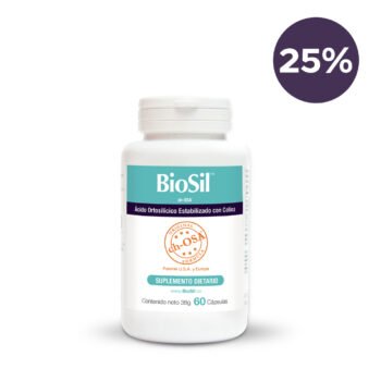 Frasco de Biosil para uñas fuertes, cabello saludable y piel radiante